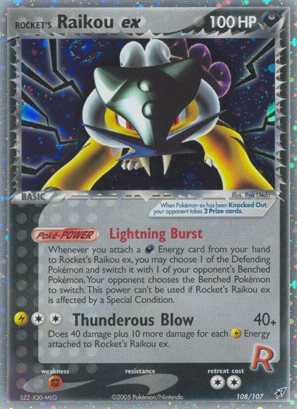 Rocket's Raikou ex Promo (035/PCG-P): Black Team Rocket Special