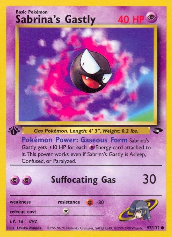 Sabrina's Gastly card artwork