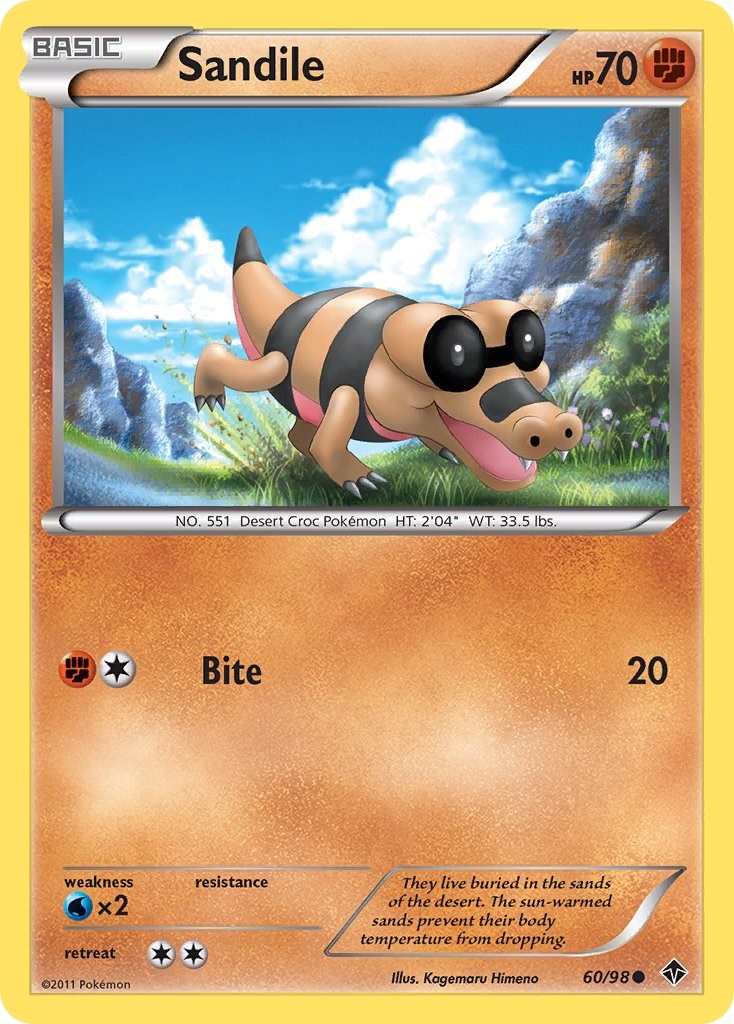 Sandile - Emerging Powers - Pokemon