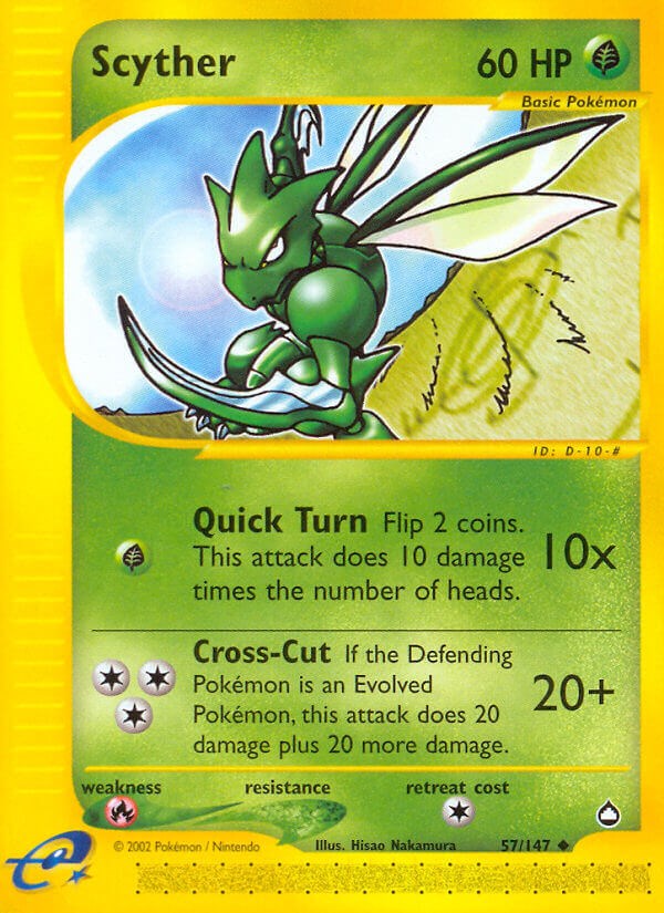 Scyther card artwork
