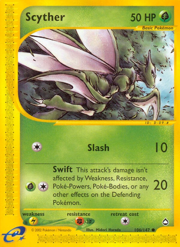 Scyther card artwork
