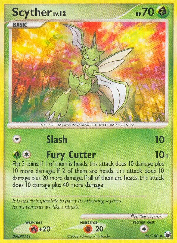 Scyther card artwork