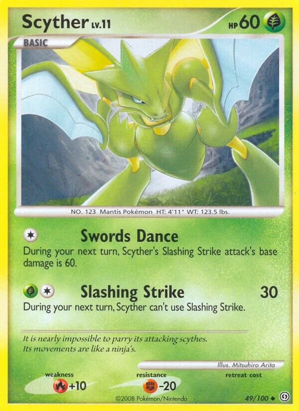 Scyther card artwork