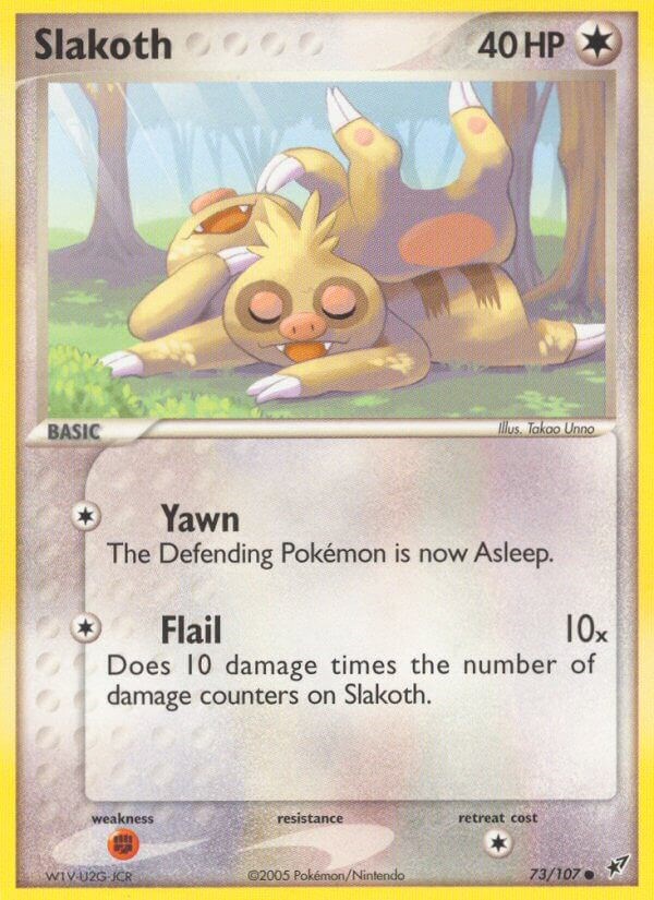 Slakoth card artwork