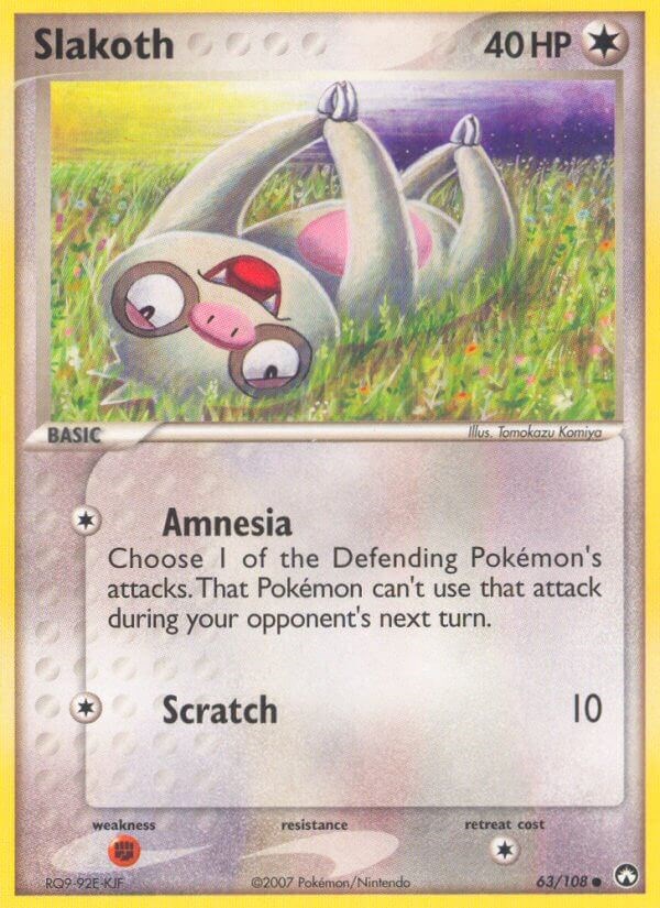 Slakoth card artwork