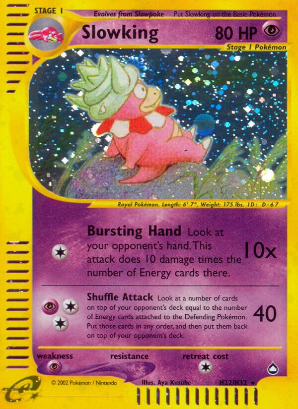 Slowking (Aquapolis) — Pokémon TCG card