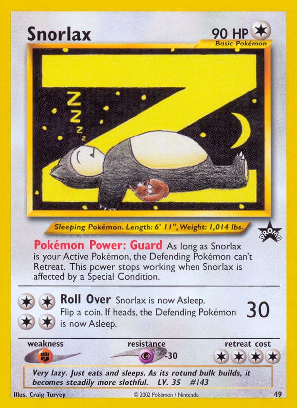 Pokemon Card Game/☆Promotional Cards]Snorlax 127/DP-P Foil