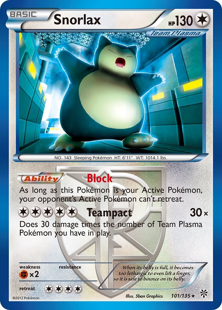 TCG Family Pokemon Card Game - #38 Snorlax