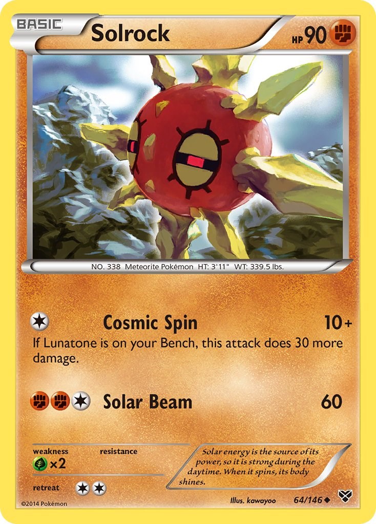 Solrock card artwork