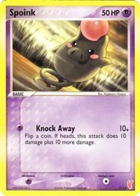 Spoink card artwork