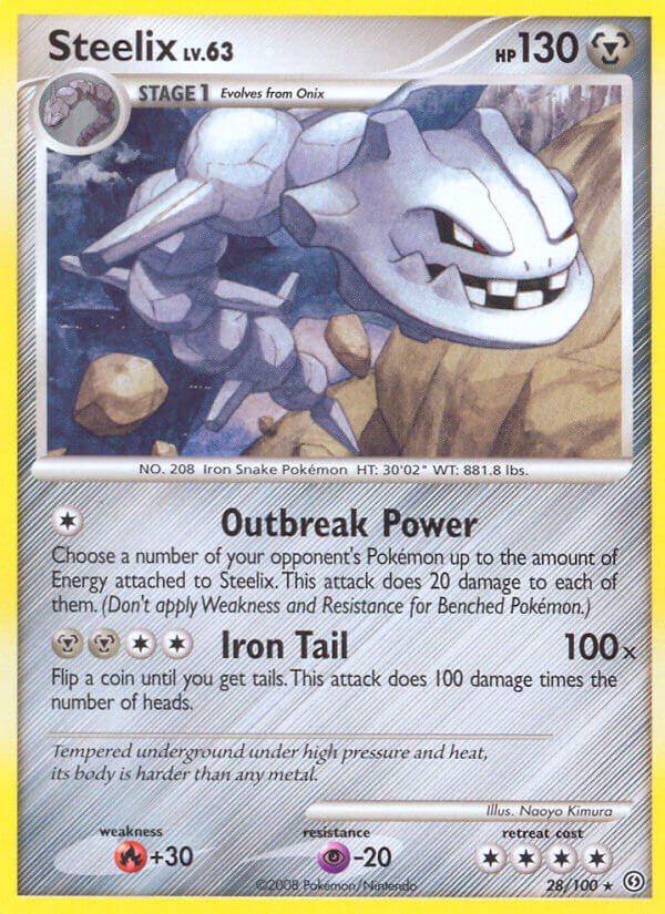 Onix - 69/100 - Common - Reverse Holo - Pokemon Singles » Diamond and Pearl  Series » Stormfront - Frontline Games