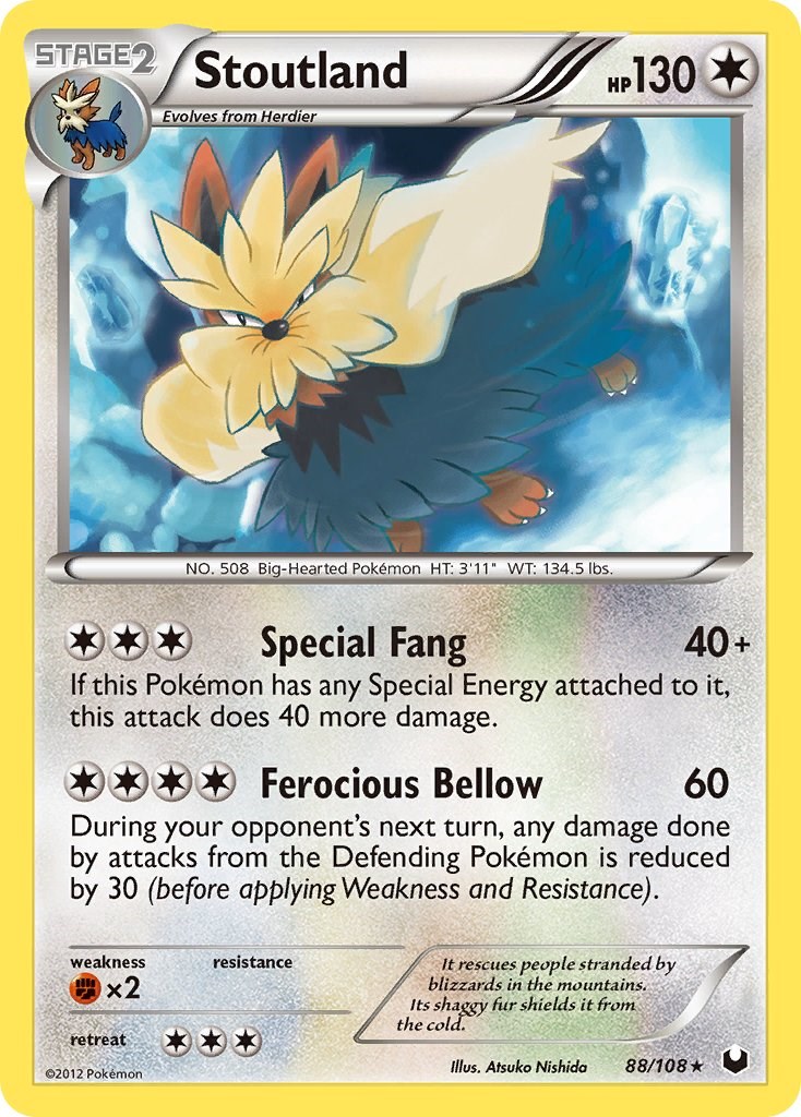 Stoutland card artwork