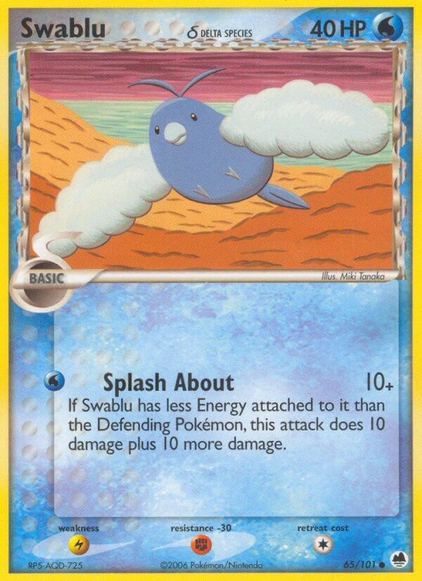 Swablu δ card artwork