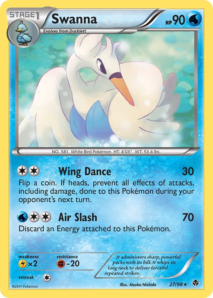 Swanna card artwork