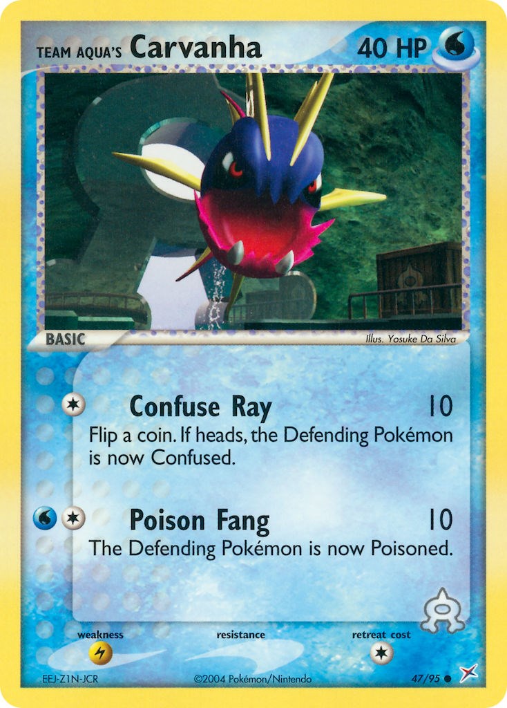 Team Aqua's Carvanha card artwork