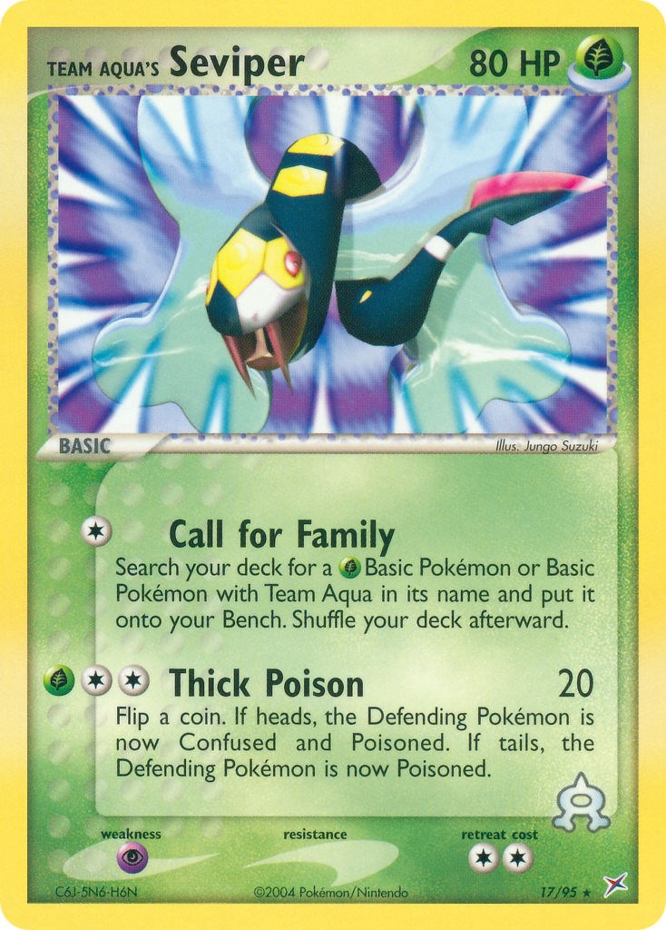 Team Aqua's Seviper card artwork