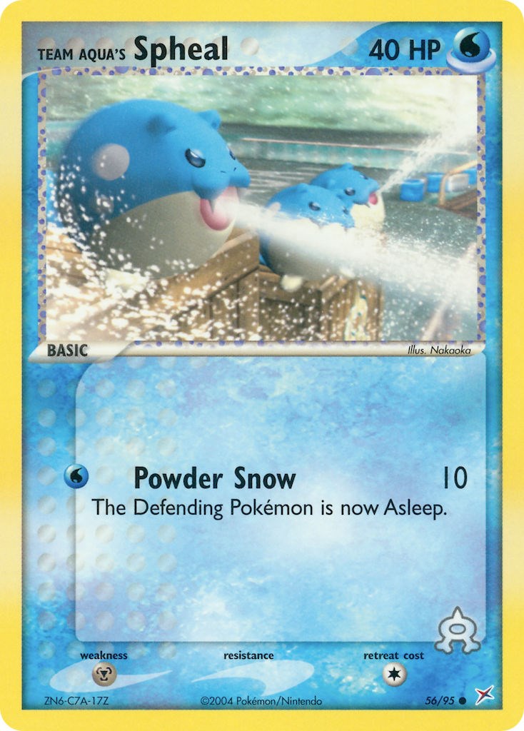 Team Aqua's Spheal card artwork