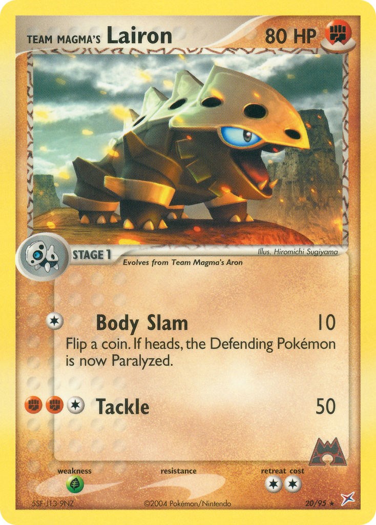 Team Magma's Lairon card artwork