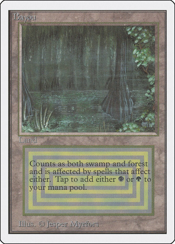 お買い得モデル MTG Bayou unlimited マジック：ザ・ギャザリング