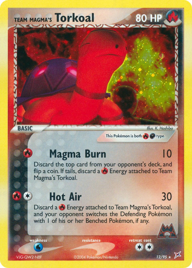 Team Magma's Torkoal card artwork
