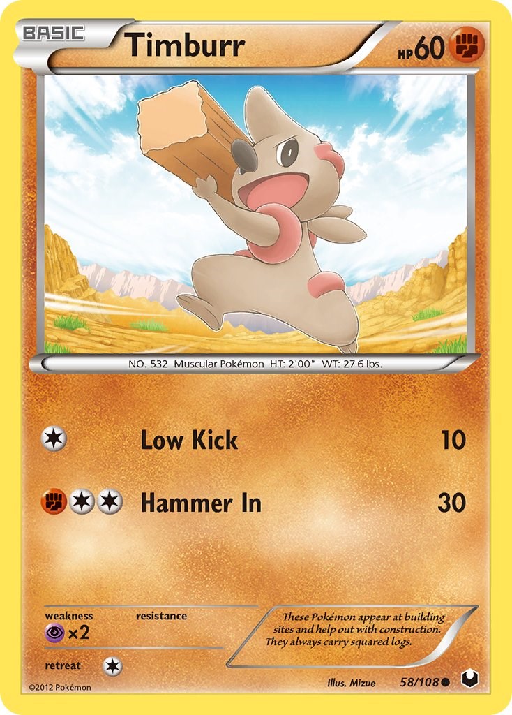 Timburr card artwork