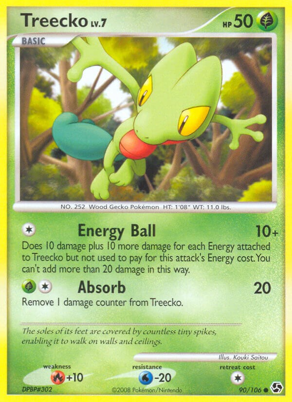 Treecko card artwork