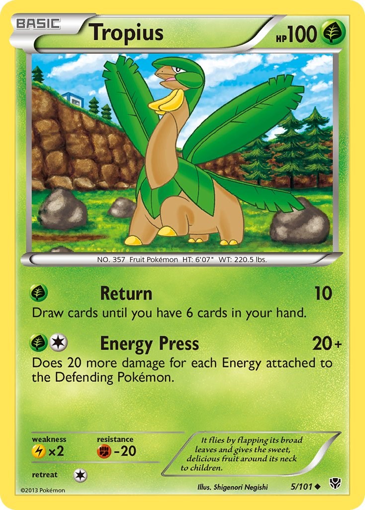 Tropius card artwork
