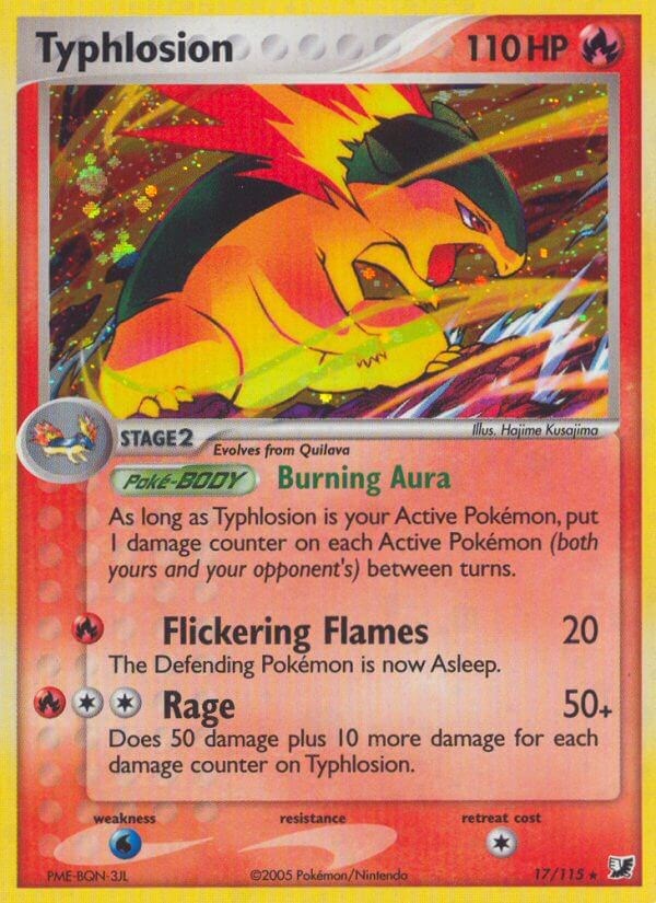Typhlosion card artwork