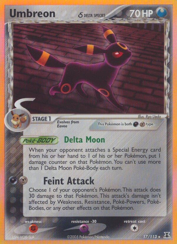 Umbreon δ card artwork