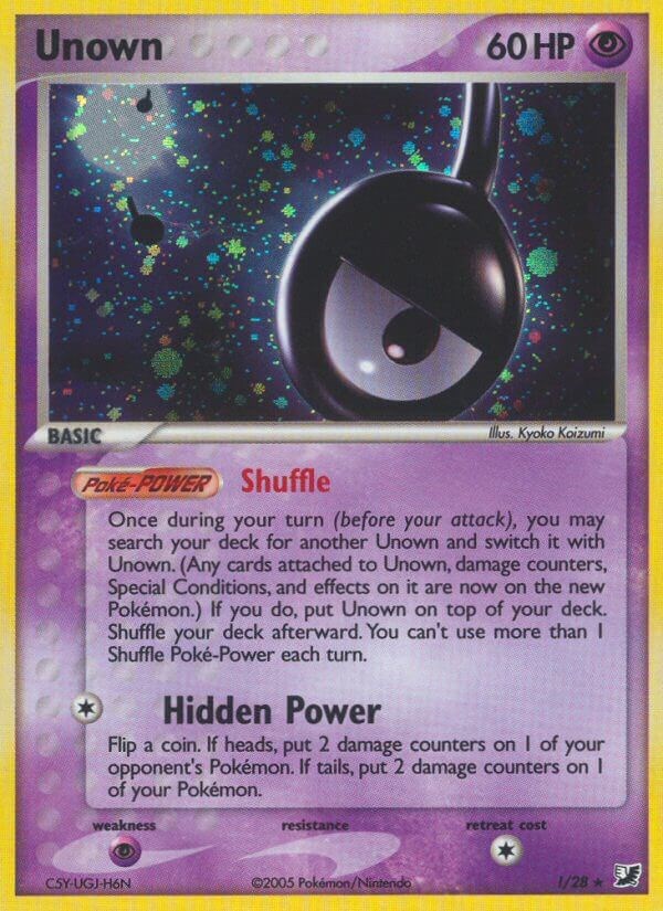 Unown · Unseen Forces (UF) #D ‹ PkmnCards