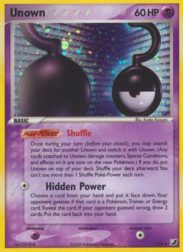 Unown (EX Unseen Forces Q/28) – TCG Collector