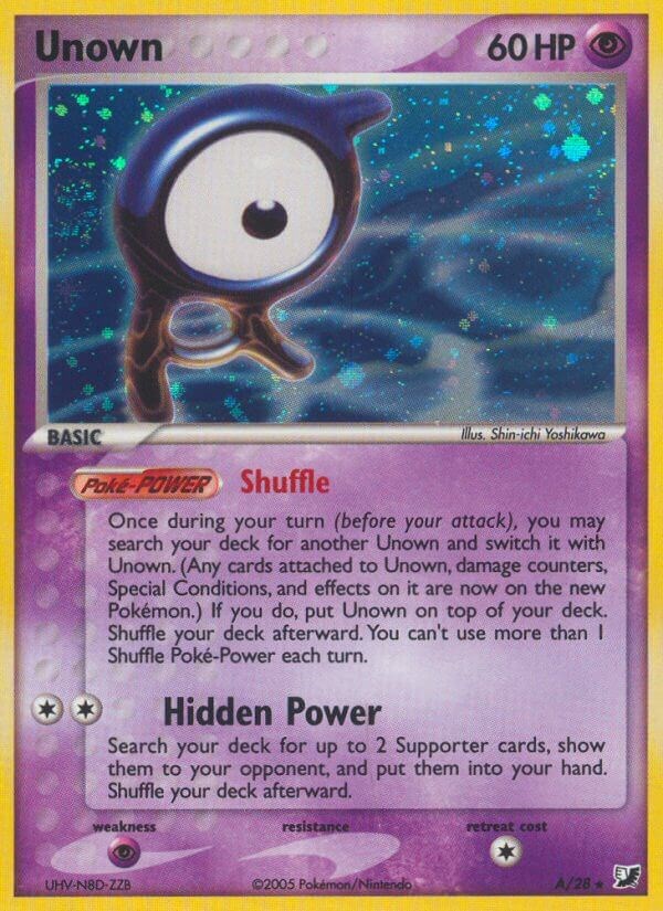 Unown Unseen Forces W/28 Values - MAVIN