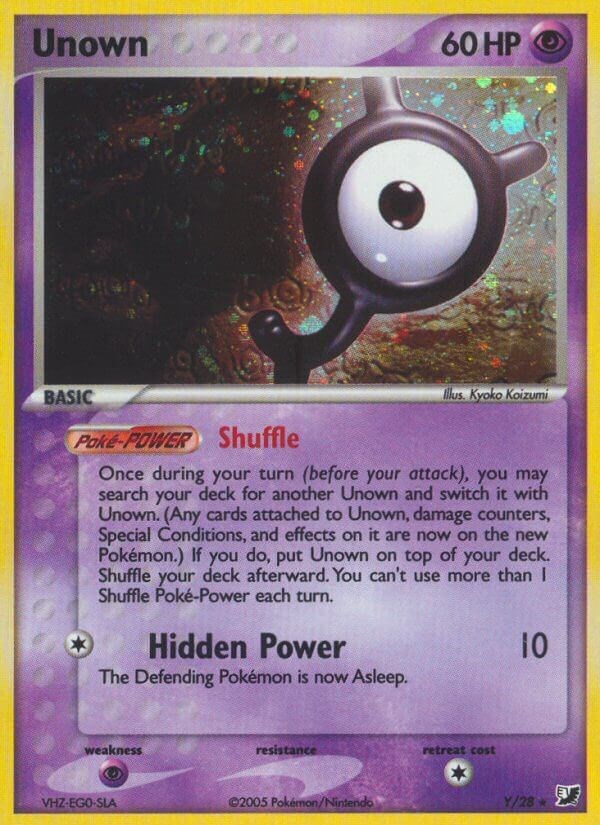 Unown Unseen Forces D/28 Values - MAVIN