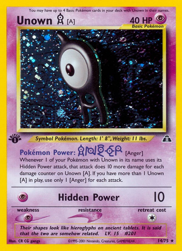 Pokemon Trading Card Game Deck Shield Unown (Mystery Box)