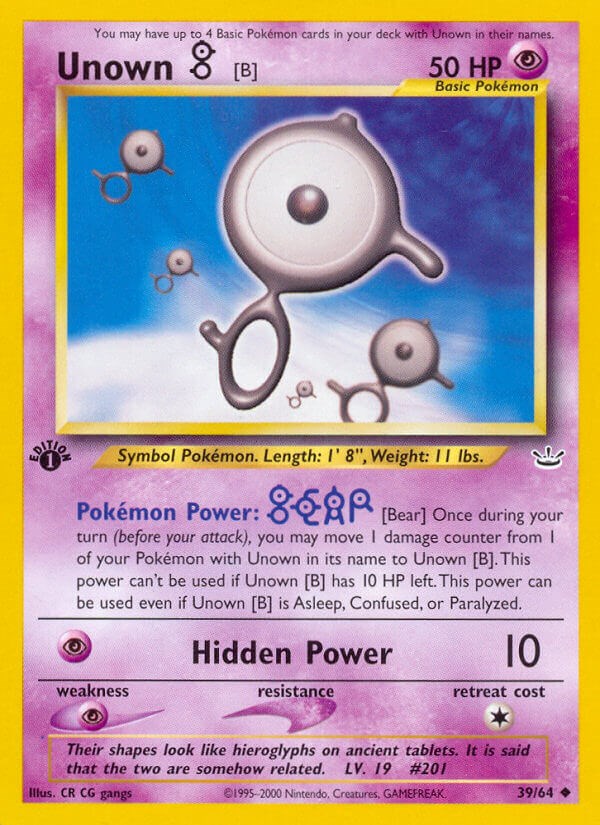 Unown (ex10-D) - Pokémon Card Database - PokemonCard