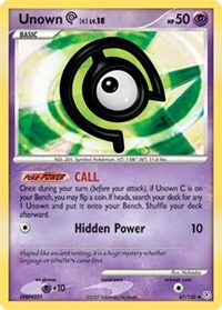 Unown [C] card artwork