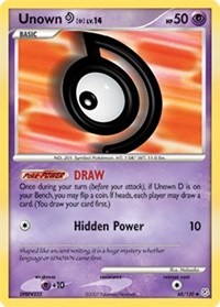 Unown [D] card artwork