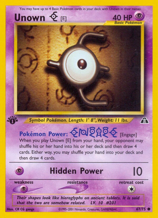 Unown (ex10-D) - Pokémon Card Database - PokemonCard