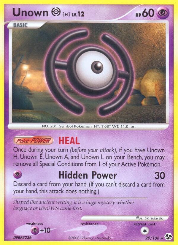 Check the actual price of your Unown H/28 Pokemon card