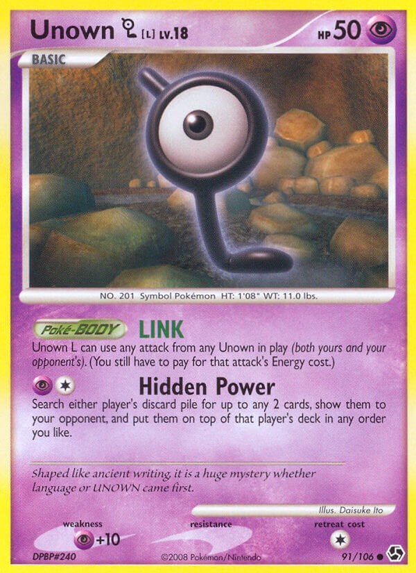 Unown F - Great Encounters Pokémon card 56/106