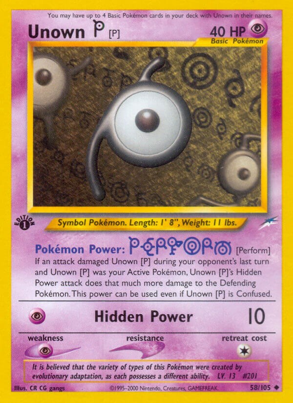 Pokémon Card Database - Neo Destiny - #60 Unown [Z]