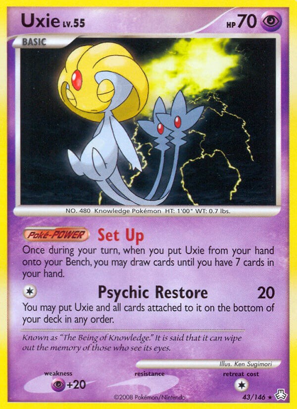 Uxie - Pokémon Psíquico Raro - 36/101 - Pokemon Card Game