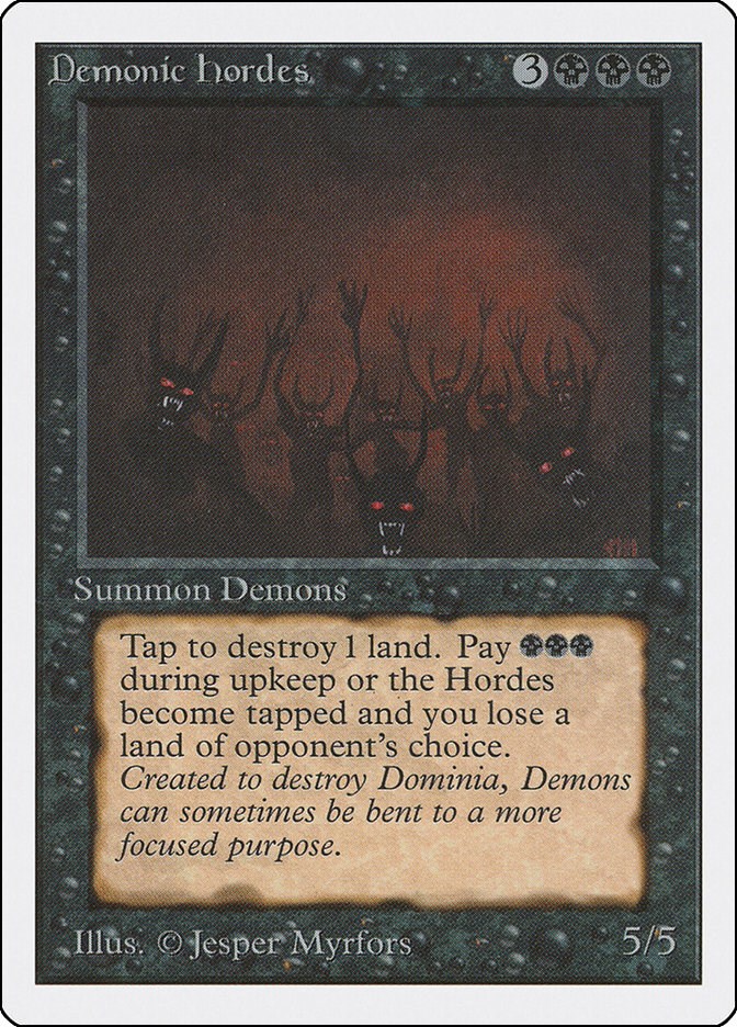 Demonic Hordes - Unlimited Edition - Magic: The Gathering