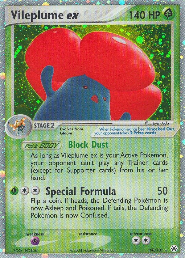 Vileplume ex card artwork