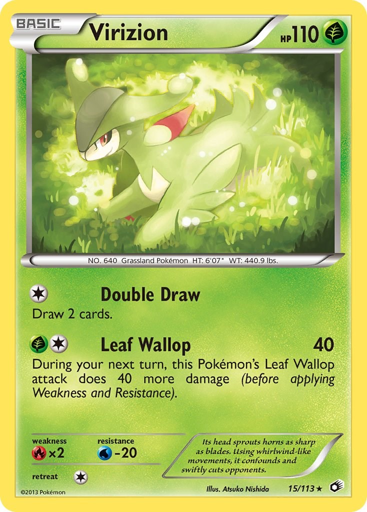 Virizion card artwork