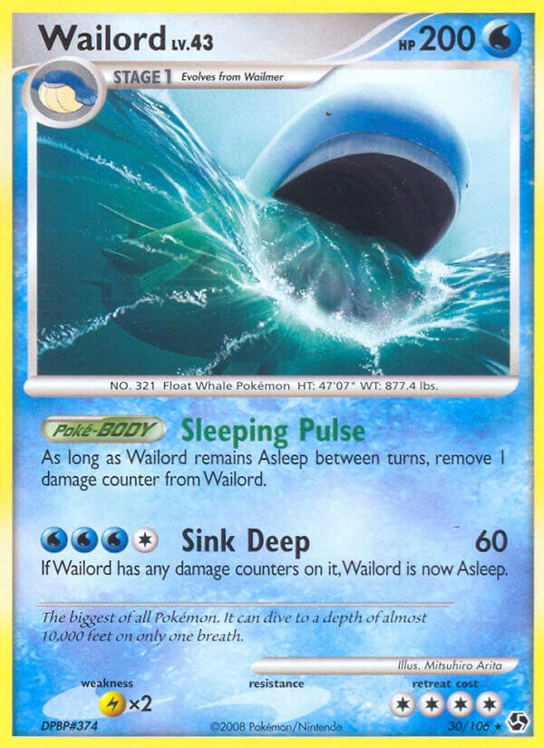 Wailord card artwork