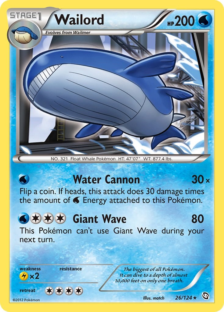 Wailord card artwork