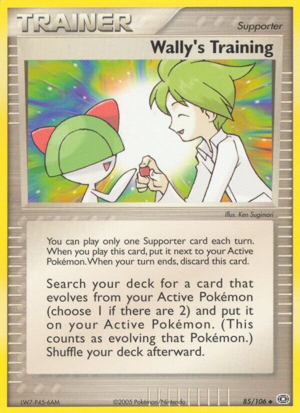 Put of action. Wally Pokemon. Training покемон. Pokemon Emerald Trainer Card. Песчаная буря покемон.