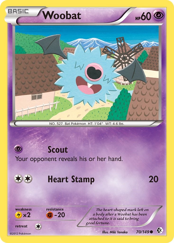 Woobat card artwork
