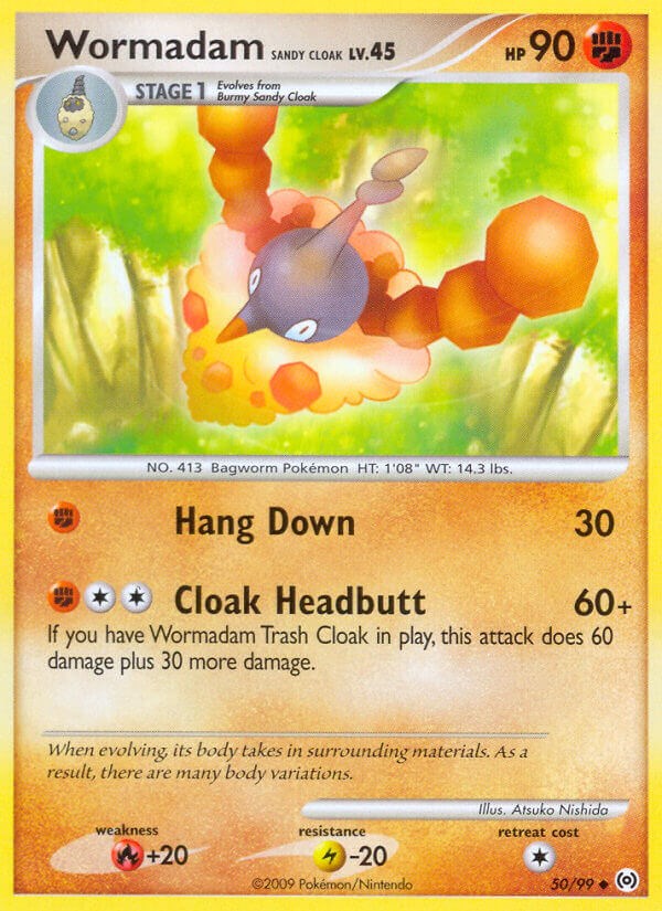 Wormadam Sandy Cloak card artwork
